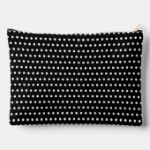 Elegant wit Stippen patroon op zwart Etui (Achterkant)