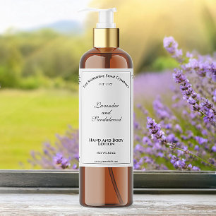 Elegant wit waterdicht cosmetica flesetiket sparkling wijnetiket