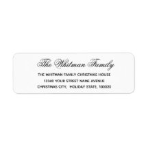 Elegant wit zwart adres