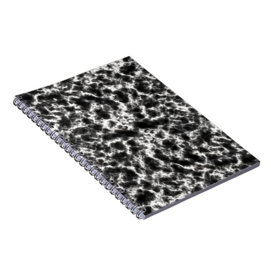 Elegant wit zwart marmer notitieboek (Rechterzijde)