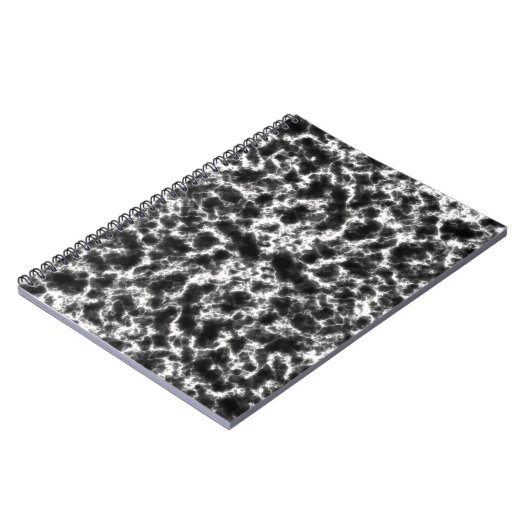 Elegant wit zwart marmer notitieboek (Linkerzijde)