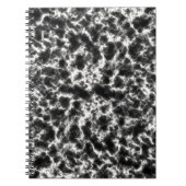 Elegant wit zwart marmer notitieboek (Voorkant)