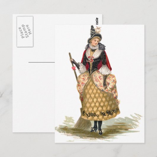 Elegant Witch Briefkaart (Voorkant / Achterkant)