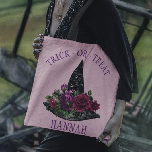 Elegant Witch Pet Halloween herbruikbaar Tote Bag