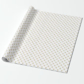 Elegant witgoud custom monogram initiaal letter cadeaupapier (Uitgerold)
