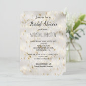 Elegant witgoud Vrijgezellenfeest Kaart (Staand voorkant)