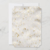 Elegant witgoud Vrijgezellenfeest Kaart (Achterkant)