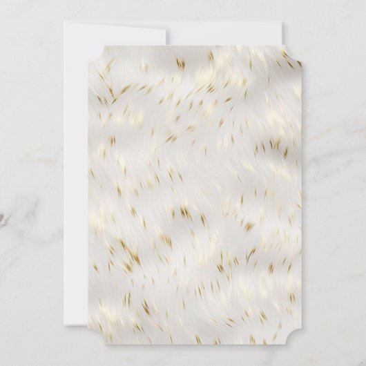 Elegant witgoud Vrijgezellenfeest Kaart (Achterkant)