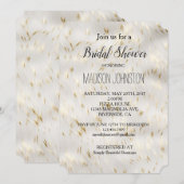 Elegant witgoud Vrijgezellenfeest Kaart (Voorkant / Achterkant)