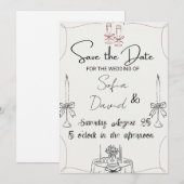 Elegant with Candles, Impress Everyone wedding Kaart (Voorkant / Achterkant)