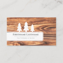 Elegant witte bomen op houtwaren met bruin hout