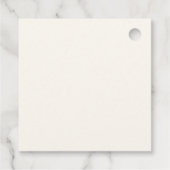 Elegant witte boog Baby shower Bedankjes Labels (Achterkant)