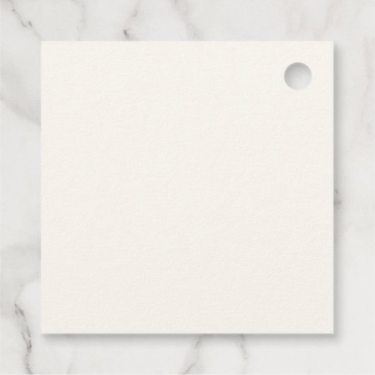 Elegant witte boog Baby shower Bedankjes Labels (Achterkant)