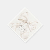Elegant witte boog Baby shower Servet (Hoek)
