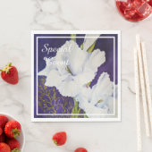 ELEGANT WITTE GLADIOLUS FEestJE Servet (Insitu)