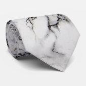 Elegant witte grijs en zwarte grijs stropdas (Opgerold)