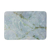 Elegant witte grijze zilverglittermarmer badmat (Voorkant)