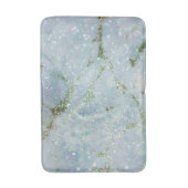 Elegant witte grijze zilverglittermarmer badmat (Voorkant Verticaal)