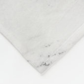 Elegant witte grijze zilverglittermarmer fleece deken (Hoek)