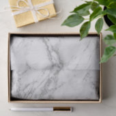 Elegant witte grijze zilverglittermarmer tissuepapier (Geschenk)