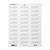 Elegant Witte Hortensia Retouradreslabel Etiket (Full Sheet)
