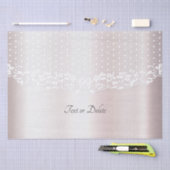 Elegant witte kant bloemenpapier tissuepapier (Craft)