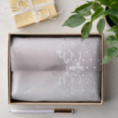 Elegant witte kant bloemenpapier tissuepapier (Geschenk)