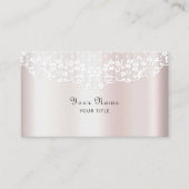 Elegant witte kant bloemenVisitekaartje Visitekaartje (Voorkant)