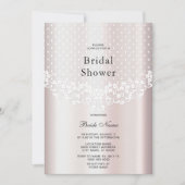 Elegant witte kant bloemenVrijgezellenfeest Kaart (Voorkant)