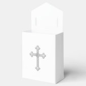 Elegant Witte Kruis Eerste Communie Bedankdoosjes (Geopend)