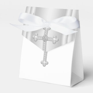 Elegant Witte Kruis Eerste Communie Bedankdoosjes