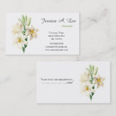 Elegant, , witte, lantaarns visitekaartje (Voorkant / Achterkant)