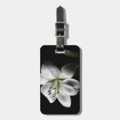 Elegant witte lelie Bagagelabel (Voorkant verticaal)