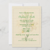 Elegant  witte lippenbloemen vrijgezellenfeest kaart (Voorkant)