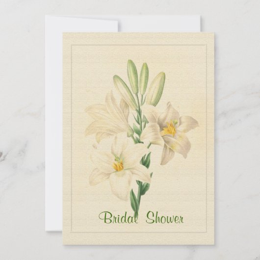 Elegant  witte lippenbloemen vrijgezellenfeest kaart (Achterkant)