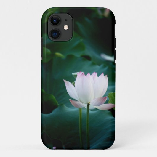 Elegant witte Lotus Flower Case-Mate iPhone Case (Achterkant)