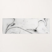 Elegant witte marmer afbeelding yogamat (Achterkant (horizontaal))