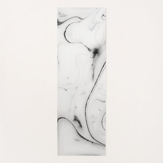 Elegant witte marmer afbeelding yogamat (Voorkant)