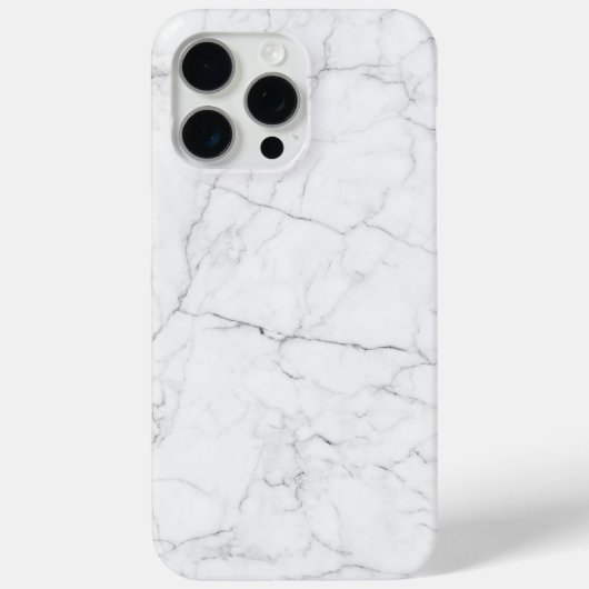 Elegant Witte Marmer Case-Mate iPhone Case (Achterkant)