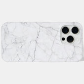 Elegant Witte Marmer Case-Mate iPhone Case (Achterkant (horizontaal))