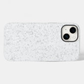 Elegant Witte Marmer Case-Mate iPhone Case (Achterkant (horizontaal))