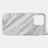 Elegant Witte Marmer Case-Mate iPhone Case (Achterkant (horizontaal))