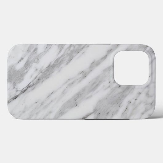 Elegant Witte Marmer Case-Mate iPhone Case (Achterkant (horizontaal))