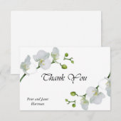 Elegant witte orchideeën bedankt je creditcard (Voorkant / Achterkant)