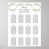 Elegant witte orchideeën Zitkaarten Poster (Voorkant)