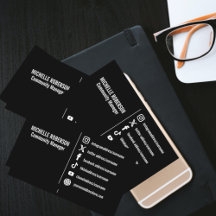 Elegant witte pictogrammen voor sociale media zwar