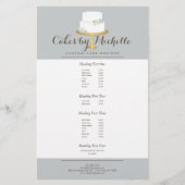 Elegant witte rok met Florals Cake Decorting Flyer (Voorkant)