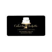 Elegant witte rok met Florals II-rok Etiket (Voorkant)