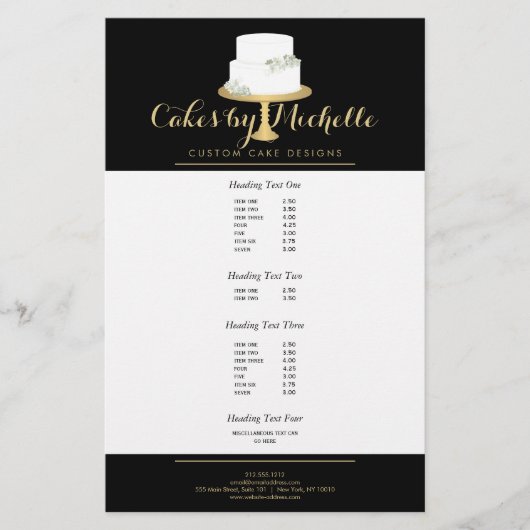 Elegant witte rok met Florals II-rok Flyer (Voorkant)