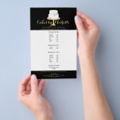 Elegant witte rok met Florals II-rok Flyer (Hand)